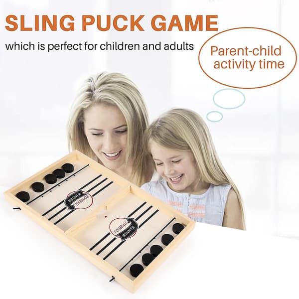Sling Puck Game Foosball Winner Brädspel Studsa Schack Eject Schack Studsa Schack Fest Hem Interak