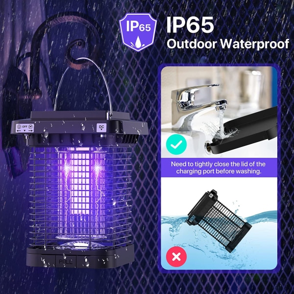 Flugdödare, professionell elektrisk flugdödare med IP65 vatten