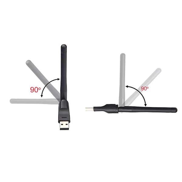 Usb Wifi-adapter 150 Mbps 802.11n Wifi-adapter med avtagbar 2dbi