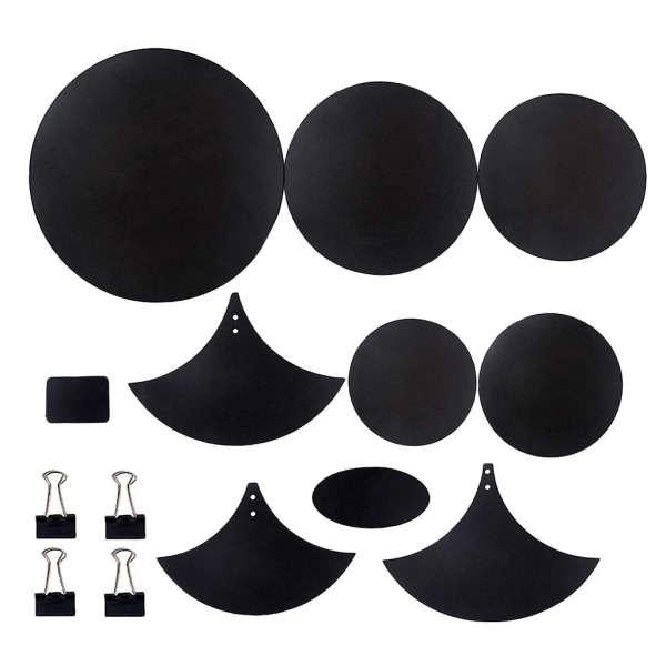 14pcs/set Rubber Foam Tambor Bass Snare Drum Sound Off Quiet Mute Practice Pad Set Musical Instrume