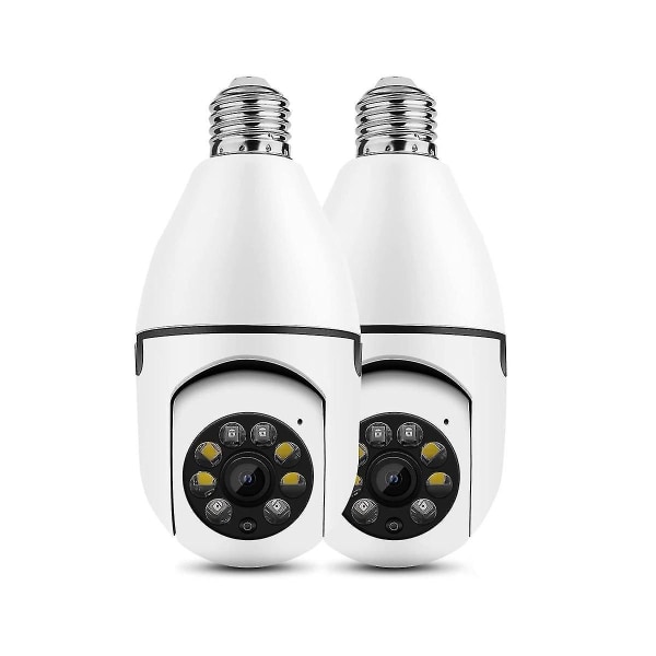 2,4g Wifi Light Socket -valvontakamerat langattomat, lamppuvalvontakamerat, Full HD 1080p langaton