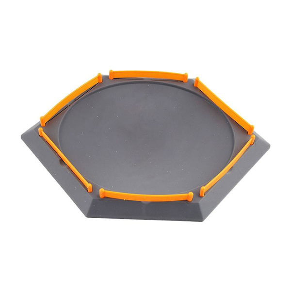 Plast och metall Fusion Stadium Plate Fight Stadium Hexagonal Grå