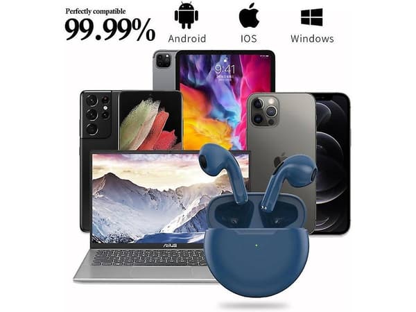 Alin750-1 True Wireless Bluetooth-hörlurar (in-ear - mikrofon - vit)