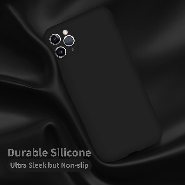 Iphone 11 Pro Max-deksler, ultratynt silikonstøtsikkert telefondeksel med myk anti-ripe