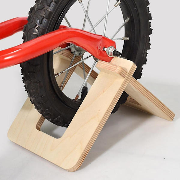 Träparkering Ram Display Stativ Cykelhållare Parkering Scooter Stativ Avtagbar