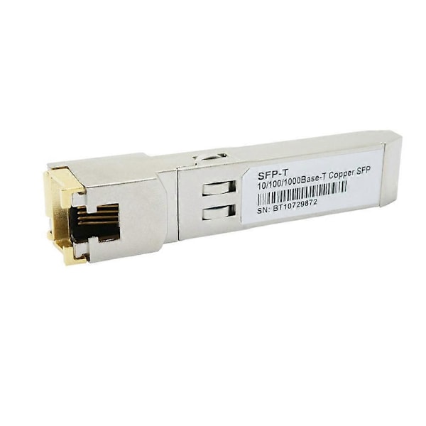 Gigabit RJ45 SFP-modul 10/100/1000 Mbps SFP Kobber RJ45 SFP Transceiver Gigabit Ethernet Switch