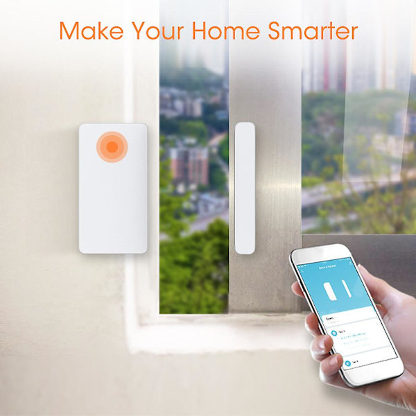 Tuya Zigbee Smart Dør Sensor Stue Trådløs Batteridrevet