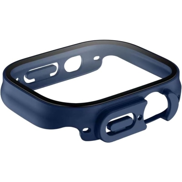 2-pak herdet glassdeksel for Apple Watch Ultra 49mm med innebygd skjermbeskytter, full dekning for iWatch Series Ultra 49mm