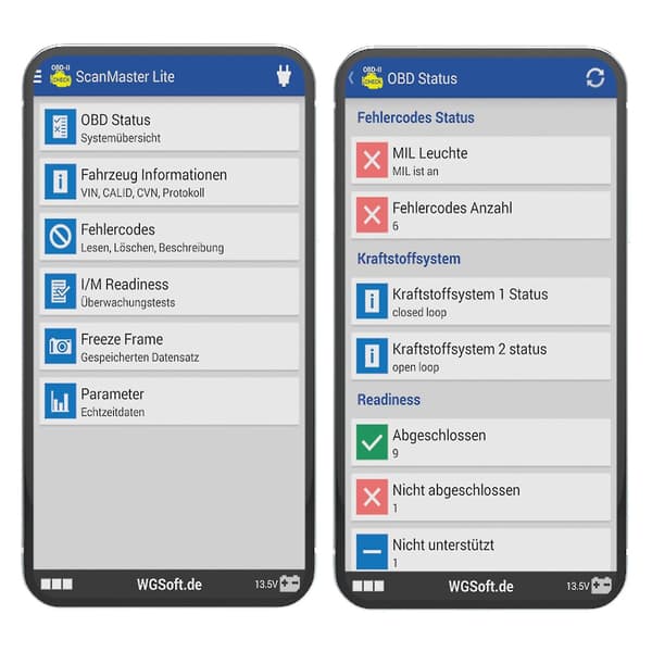 Bluetooth-fordonsdiagnostiska skannrar