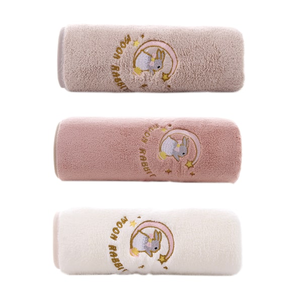 Handdukar 3-pack Ansiktshanddukar Barn Handdukar Mjuka 3 Färger Baby Badhanddukar Ansiktshanddukar Baby Badhandduk för Barn 35x70cm style:style2;