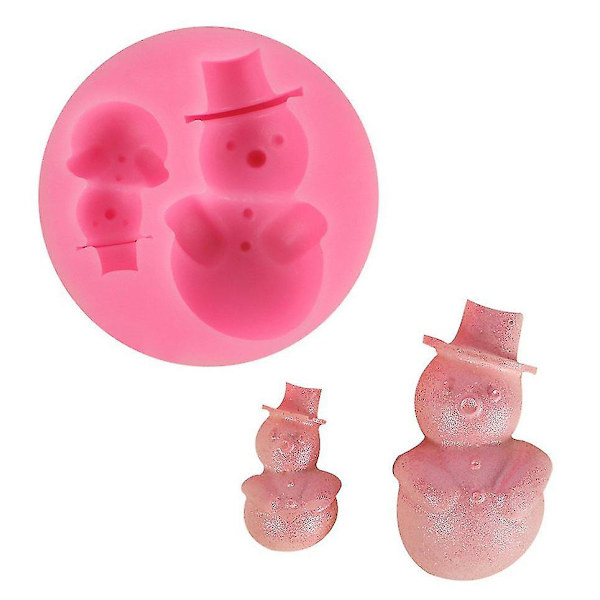 Kreativ DIY fødevarekvalitet silikoneform kage bageform chokolade snemand form