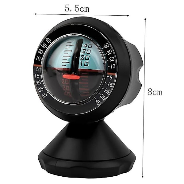 Bil Inclinometer Niveau Tilt Gauge Indikator Vinkel Hældning Niveau Meter Finder Værktøj Gradient Balancer