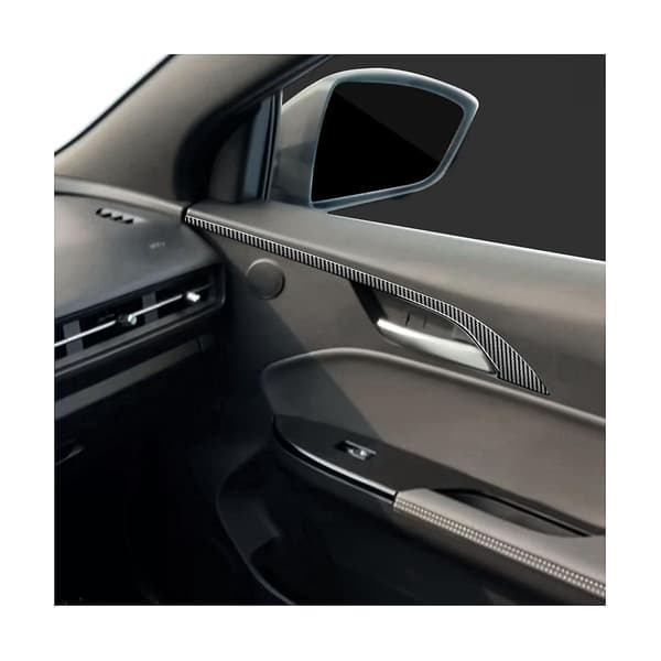 För E34 -e34 2021-2023 Kolfiber Bilinredning Innerdörr Panel Strip Cover Ram Trim