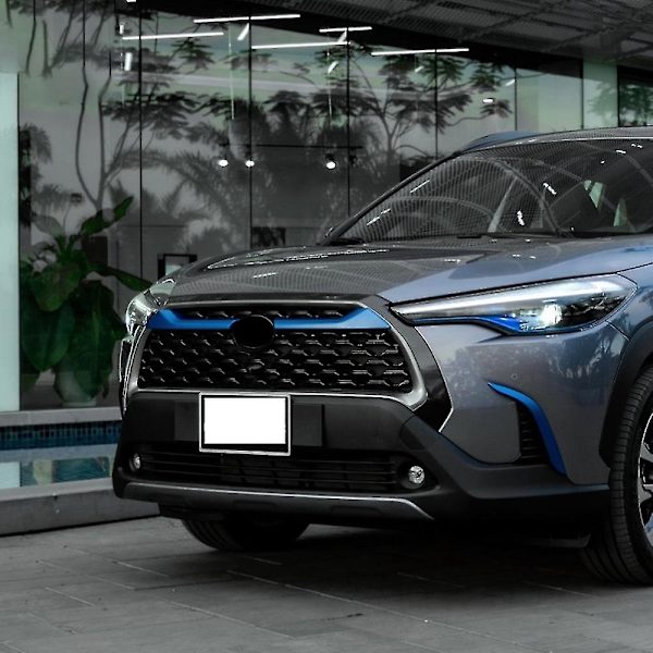 For 2020 2021 Øvre Midtre Grill Grill Listverk Striper Deksel Trim Bil Styling