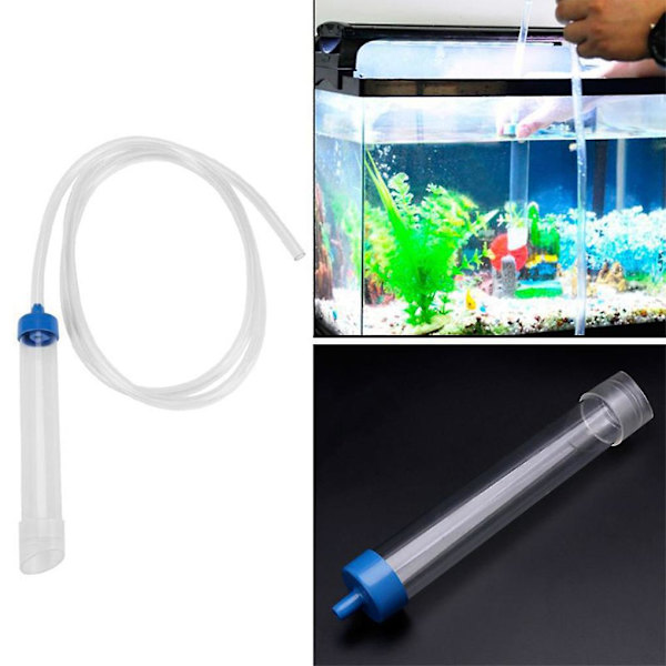 Akvarie Siphon Pumpe Slange Verktøy Vannbytte Filter Vedlikehold