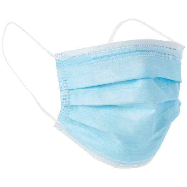 50 styks 3-lags medicinske engangsmasker - 3 beskyttelseslag - kirurgiske masker af høj kvalitet med antibakteriel filtrering