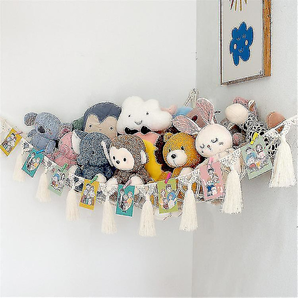 Oppbevaringsnett for kosedyr 120*120*125cm