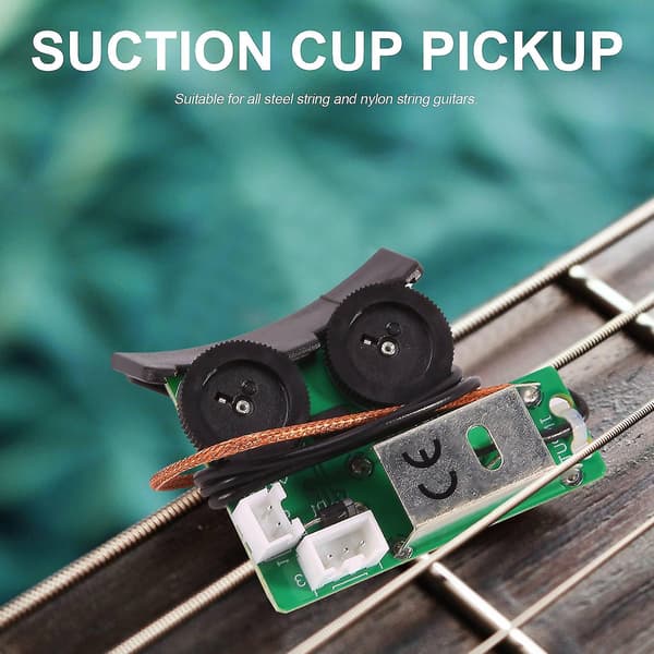 Under Piezo Pickup Onboard Forforsterker System For Akustisk Gitar