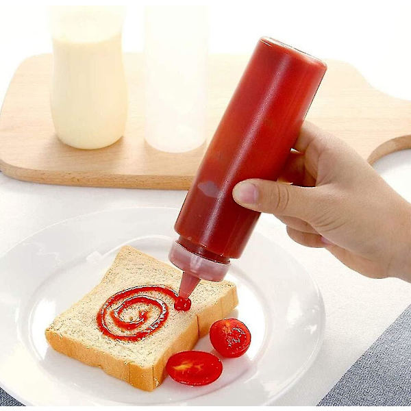 10 stk 240 ml klemflaske, flerbruksklemflaske (gjennomsiktig)