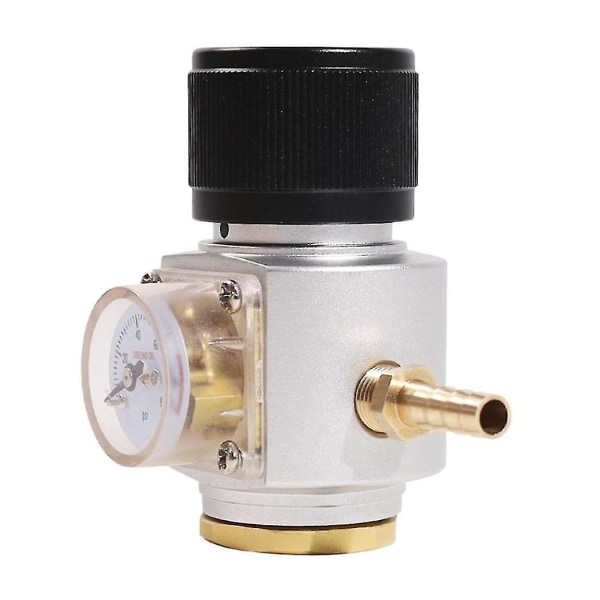CO2-tankladningsregulator, trykkreduserer og adapter for glassflasker, akvarium, øl, vann og planter