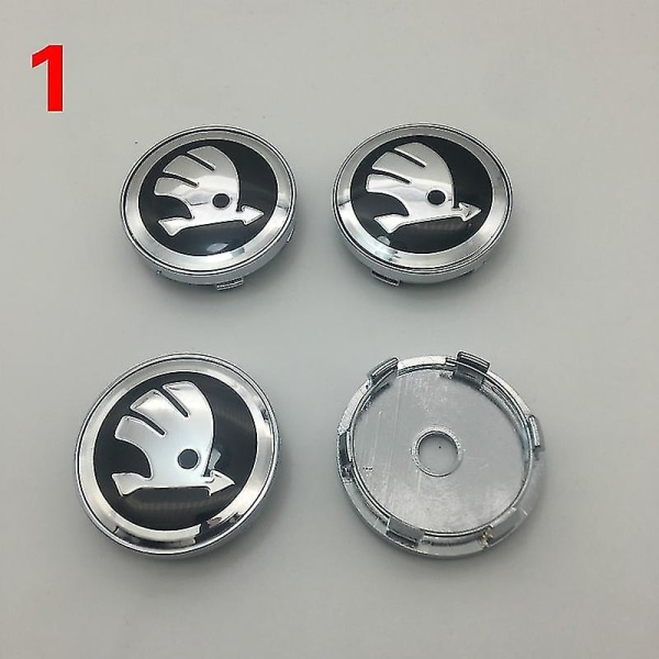 4 stk 60mm Bilhjul Navkapsler Deksel for Skoda Ford Ope