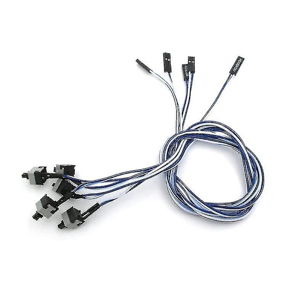 Pc Moderkort Omstart Linje Chassi Strömbrytare Kabel Stationär Pc Strömbrytare Linjer