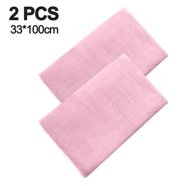 Håndklæde Fitness Håndklæder 100% Bomuld Sports Håndklæde til Træning Sved Super Blødt og Absorberende 2 Pak 33*100cm Pink