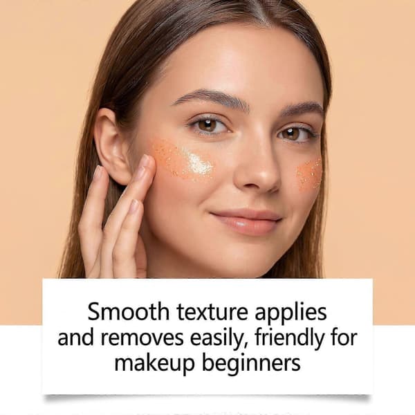 Halloween Glitter Gel Orange Shimmer Makeup