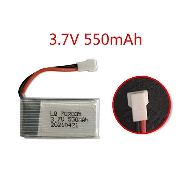 5 i 1 Batterioplader med 5 stk. 3.7v 550mah Lithium Polymer Li-po Batterier & Usb Kabel Kompatibel med Syma Q11 H99w