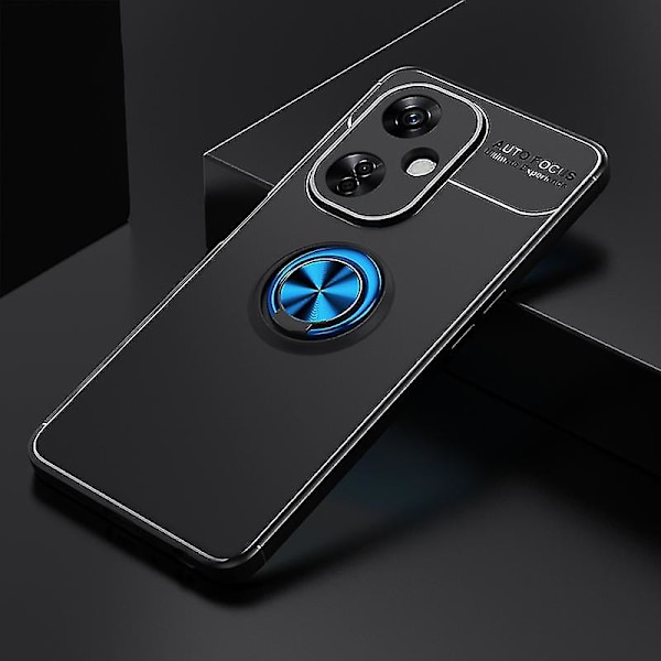 TPU-telefonfodral med stativ och ringhållare för Oneplus Nord Ce 3 Lite 5g / Nord N30 5g, stöttåligt Black   Blue