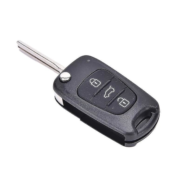 Ekstern sammenleggbar nøkkelskallveske 3 knapper Fob for Hyundai I20 I30 Ix35 I35 Ukuttet