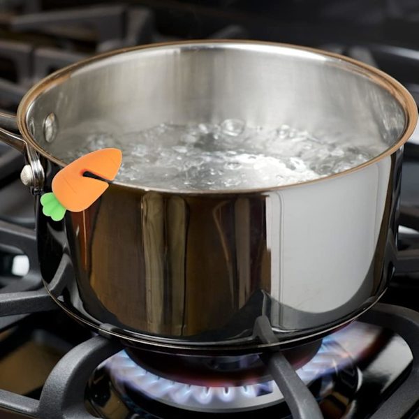 6 stk. Overflow preventer silikone grydeclips ske-hvilende madlavningsredskabsholder Carr