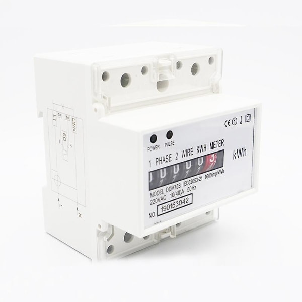 Monofase 4p Ddm75S meter Guide Rail Tabel 5(20)a