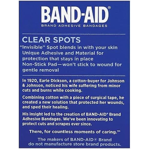 Mærke selvklæbende bandage familie sort pakke, gennemsigtige og klare bandager, forskellige størrelser, 280 ct clear spots 50 Count (Pack of 1)