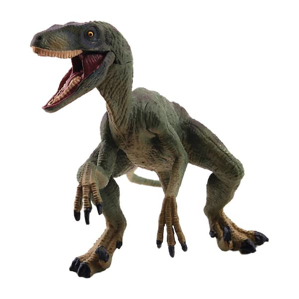 Mini Solid Raptor Dragon Simulerad Dinosaurie Modell Rolig Dinosaurie Staty Statisk Drak Leksak För Barn Skrivbords Prydnad (grön)