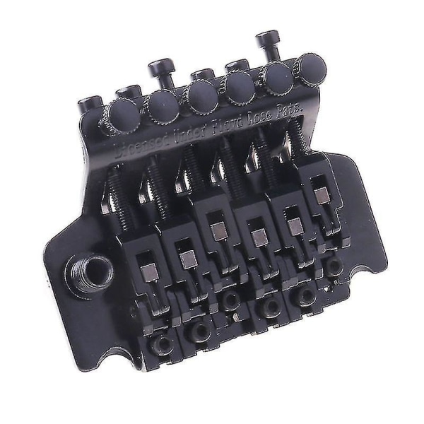 Floyd Rose Dobbeltlåsende Tremolo System Bro For Elektrisk Gitar Deler Svart