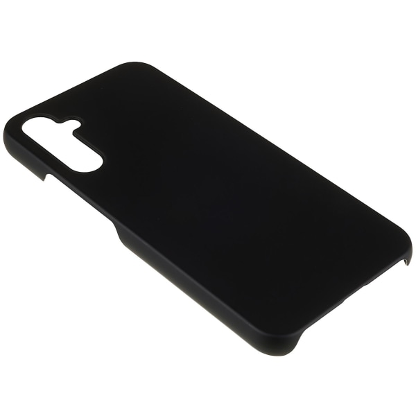 För Samsung Galaxy A34 5g Case Hårdplast Gummibelagd glansigt telefonskydd Cover Black