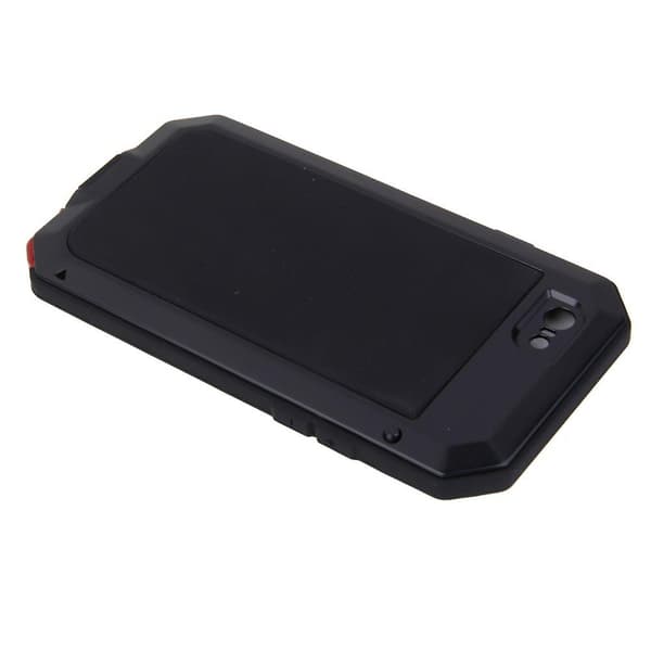 Vandtæt stødsikkert aluminium cover etui til iPhone 6 Plus / 6s Plus - sort