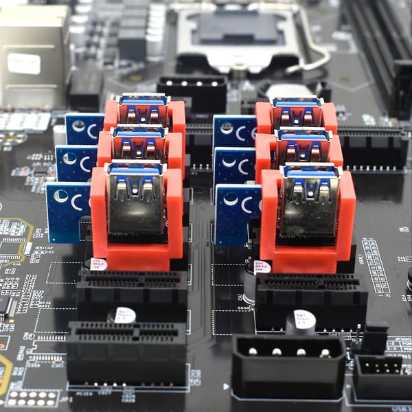 Pystysuora PCI-e-nousukortin pidike lukitus PCI-e-kaapelille