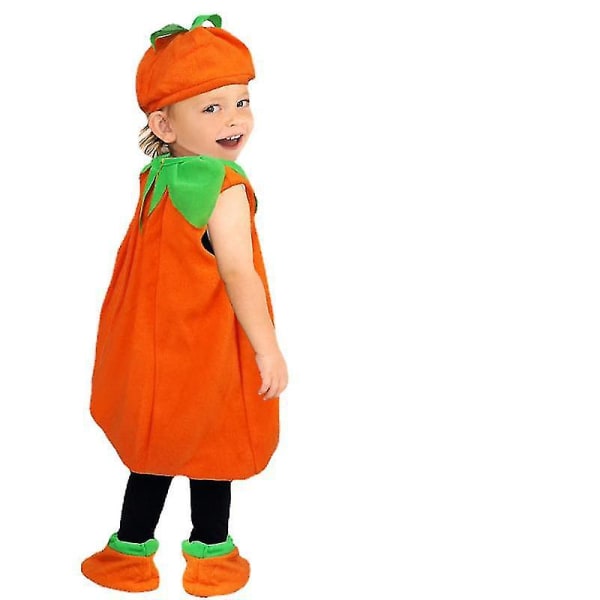 Barn Pumpa Kostym Baby Cosplay Kostym Kostym Söt Pumpa Baby Kostym