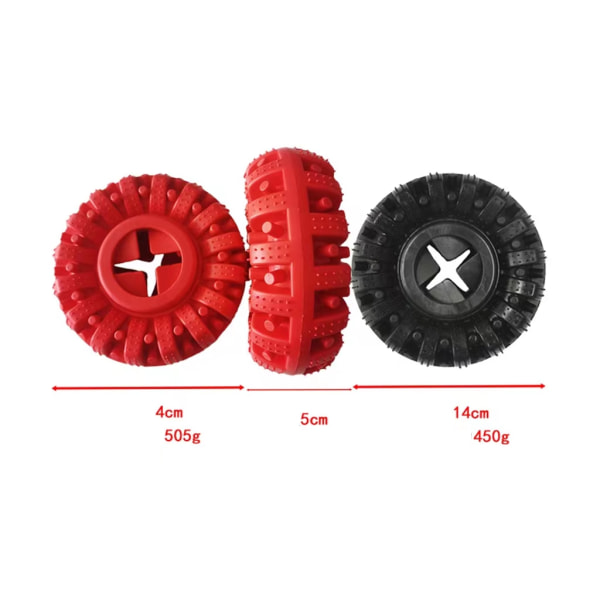 Hunde tyggeleke, giftfri matvare gummi (svart 1 stk) black