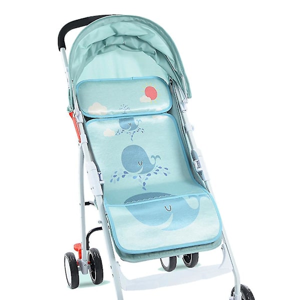 Sommar Barnvagns Kylplatta 3d Andningsbart Nät Barnvagnsmatta Baby Barnvagnsmadrass Grön Val