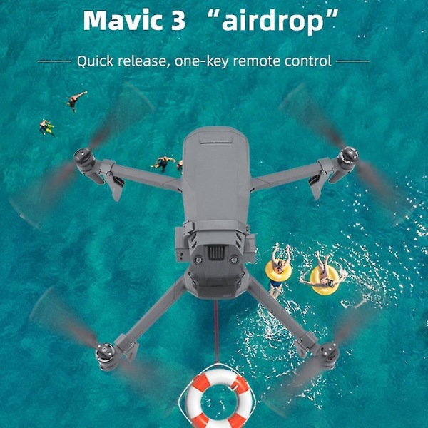 Luftsläppsystem för 3 drönare fiskebete bröllop förslag leverans dispenser kastare Quadcopter Acce