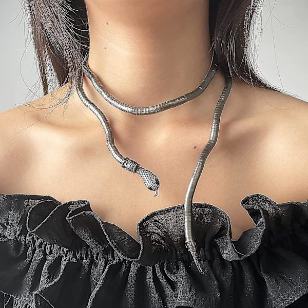 Fleksibel Slange Armbånd Damer Bøjbar Slange Armbånd Slange Halskæde