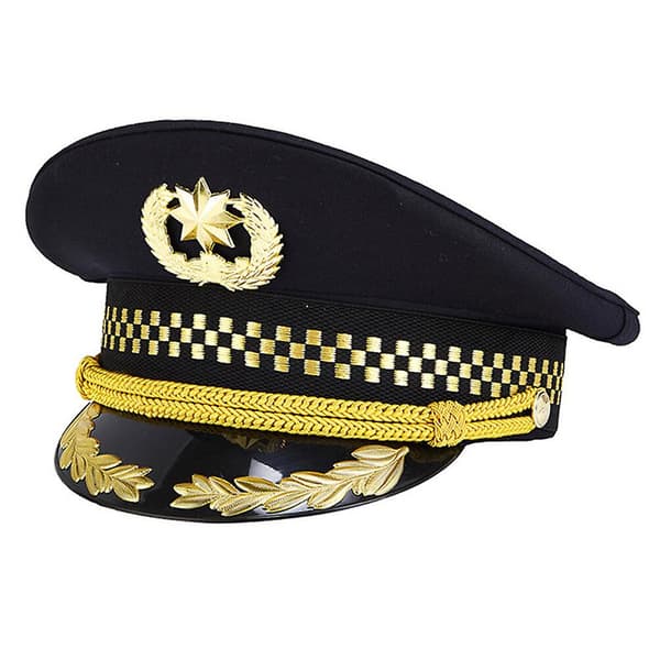 1 stk. tilpasset festkaptajnhat holdbar uniformhat flyselskabs pilot