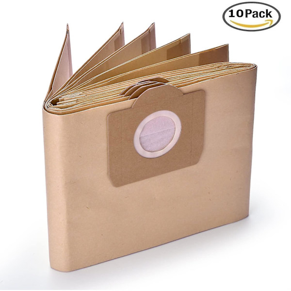 10-pak Papir støvpose A 2201/2204/2504 For Karcher Wd3 Wd3p