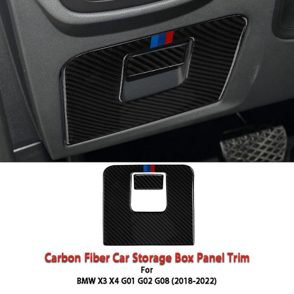 2kpl Carbon Fiber Säilytyslaatikko Paneeli Trim Car Styling Cov