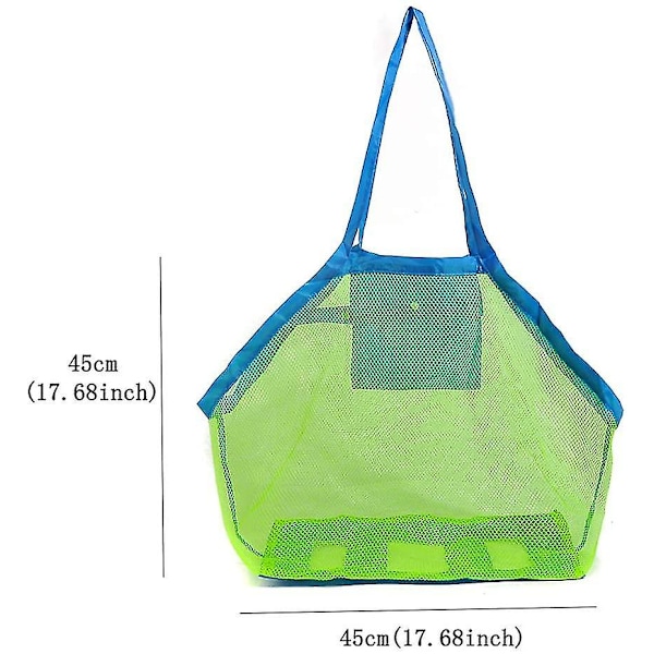 Mesh Strandtaske Legetøj Mesh Mesh Legetøjspose Sandopbevaringspose Sandlegetøj Strandlegetøjspose Mesh Strand Be