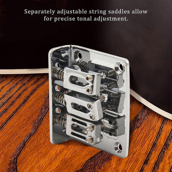 Silver Zinklegering Stall För 3-strängad Elgitarr Set Om 5