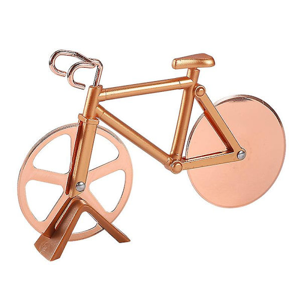 Pizza Bike Cykelformad Kutter Rostfritt Stål Pizzakutter Hjul Rulle